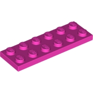 Lego destička 2x6, tmavě růžová (6173746)
